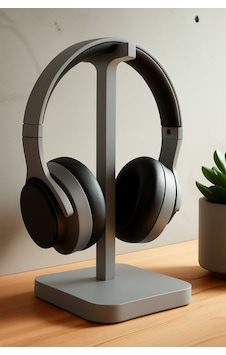 Modern Tasarımlı 3d Baskı Kulaklık Standı
