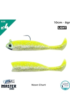 Fiiish Master Shad Ms100/4 Ms4549 Combo Light 10cm 8gr Neon Chart Fiiish Master Shad Ms100/4 Ms4549 Combo Light 10cm 8gr Neon Chart