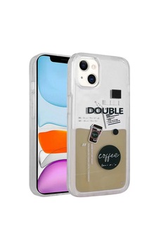 Apple Uyumlu iPhone 14 Plus Kılıf Desenli Sıvılı Drink Silikon Kapak Apple Uyumlu iPhone 14 Plus Kılıf Desenli Sıvılı Drink Silikon Kapak