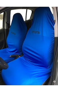 Likralı Kumaş Servis Kılıfı Ön 2'li Toyota Mavi Likralı Kumaş Servis Kılıfı Ön 2'li Toyota Mavi