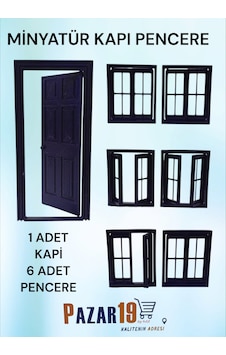 Minyatür Kapı Pencere Seti