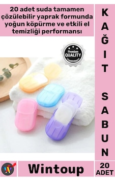 Sabunu Outdoor Hijyenik Pratik Taşınabilir El Temizliği Doğa Dostu Kağıt Seyahat Sabunu 20 Adet Karışık Sabunu Outdoor Hijyenik Pratik Taşınabilir El Temizliği Doğa Dostu Kağıt Seyahat Sabunu 20 Adet Karışık