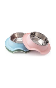 Nunbell Melamin Çelik Mama Kabı Tekli Oval Nunbell Melamin Çelik Mama Kabı Tekli Oval