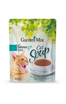 Gardenmix Somonlu Kedi Çorbası 5 Paket 40g Gardenmix Somonlu Kedi Çorbası 5 Paket 40g