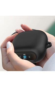 Caseonn Anker Soundcore Liberty 5 Pro Kılıf Askı Aparatlı Mat Silikon Beyaz