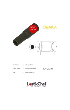 Osaka 18 Mm 1/2" Derin Lokma Osaka 18 Mm 1/2" Derin Lokma