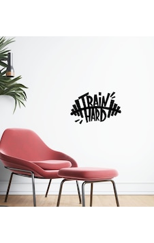 Bk Home Train Hard Tasarımlı Duvar Sticker-1 Bk Home Train Hard Tasarımlı Duvar Sticker-1