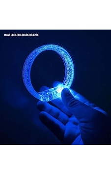 Mavi Led Işıklı Baskı Yapılabilen Pilli Bileklik Bilezik 1,5 Cm Genişlik Mavi Led Işıklı Baskı Yapılabilen Pilli Bileklik Bilezik 1,5 Cm Genişlik