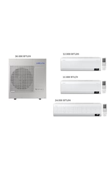 Samsung Windfree 12+12+24 Btu/h+ 10 Kw Dış Ünite A++ 3600 Btu Multi Inverter Duvar Tipi Klima Samsung Windfree 12+12+24 Btu/h+ 10 Kw Dış Ünite A++ 3600 Btu Multi Inverter Duvar Tipi Klima