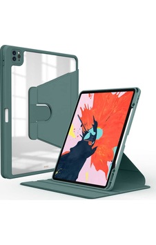 Apple Uyumlu iPad Pro 11 2022 M2 Kılıf Zore Nayn Dönebilen Standlı Kılıf Koyu yeşil Apple Uyumlu iPad Pro 11 2022 M2 Kılıf Zore Nayn Dönebilen Standlı Kılıf Koyu yeşil