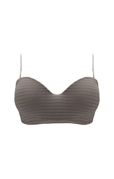 Liza 2300 Siyah Balenli Desteksiz Jakarlı Lotus Cup Sütyen Gri Liza 2300 Siyah Balenli Desteksiz Jakarlı Lotus Cup Sütyen Gri
