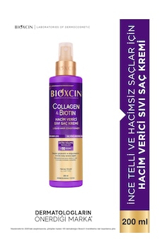Collagen & Biotin Ekstra Hacim Sıvı Saç Kremi 200 Ml - İnce Ve Seyrek Saçlar Collagen & Biotin Ekstra Hacim Sıvı Saç Kremi 200 Ml - İnce Ve Seyrek Saçlar