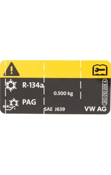 Vw 2K0010008A Klima Gazı Uyarı Etiketi Sticker Yapıştırma Vw 2K0010008A Klima Gazı Uyarı Etiketi Sticker Yapıştırma