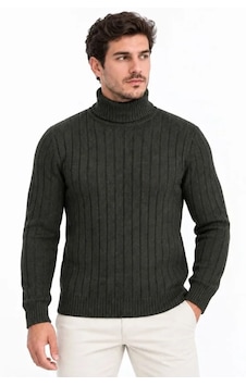 Butik İstanbul Erkek Balıkçı Yaka Tam Boğazlı Kalın Fitilli Regular Fit Triko Kazak - Füme Butik İstanbul Erkek Balıkçı Yaka Tam Boğazlı Kalın Fitilli Regular Fit Triko Kazak - Füme