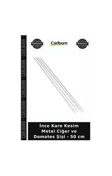Özel Üretim Mangal Piknik Mutfak Aksesuar İnce Kare Kesim Metal Ciğer Ve Domates Şişi - 50 Cm Özel Üretim Mangal Piknik Mutfak Aksesuar İnce Kare Kesim Metal Ciğer Ve Domates Şişi - 50 Cm