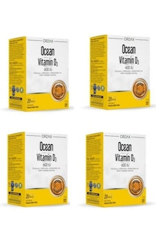 Ocean Vitamin D3 600 Iu Sprey 20ml 4 Adet Ocean Vitamin D3 600 Iu Sprey 20ml 4 Adet