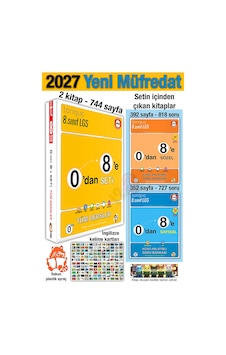 8. Sınıf 2027 0'dan 8'e Konu Anlatımlı Soru Bankası Seti İngilizce Kelime Kartları 8. Sınıf 2027 0'dan 8'e Konu Anlatımlı Soru Bankası Seti İngilizce Kelime Kartları