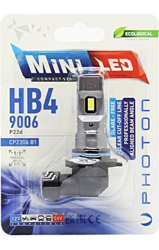 Photon Mini Hb4 9006 Compact Led 12-24v Tekli Blister