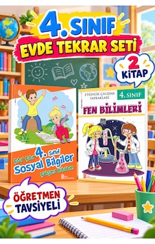 4. Sınıf Öğretmen Tavsiyeli Evde Tekrar Seti 2 Kitap- Fen Bilimleri Etkinlik Ve Sosyal Bilgiler Çalışma Kitabım 4. Sınıf Öğretmen Tavsiyeli Evde Tekrar Seti 2 Kitap- Fen Bilimleri Etkinlik Ve Sosyal Bilgiler Çalışma Kitabım