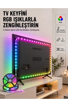 Enerji Tasarruflu Rgb Şerit Led 5 Metre 83098283 Enerji Tasarruflu Rgb Şerit Led 5 Metre 83098283