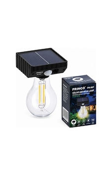 Princo Pr887 Solar Tek Lambalı Bahçe Lambası Güneş Enerjili Dış Mekan Aydınlatma Ip Korumalı Kablo Gerektirmez Siyah