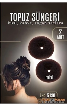 Kahve Mini Saç Topuz Süngeri 2 Adet 6 Cm Çap 2.5 Cm Kalınlık 721881 Kahve Mini Saç Topuz Süngeri 2 Adet 6 Cm Çap 2.5 Cm Kalınlık 721881