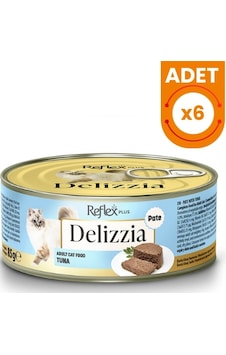 Reflex Plus Delizzia Kıyılmış Ton Balıklı Yetişkin Konserve Kedi Maması 85 Gr 6 Adet Reflex Plus Delizzia Kıyılmış Ton Balıklı Yetişkin Konserve Kedi Maması 85 Gr 6 Adet