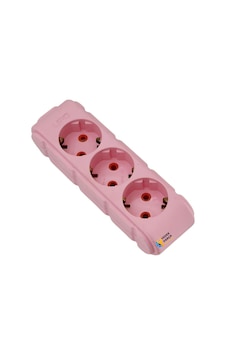 Ufo 3lü Grup Priz Kablosuz Priz Pembe