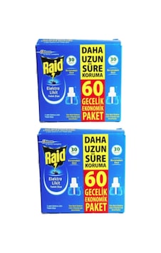 Sinek Kovucu Elektro Likit 2'li Yedek Kutu 60 Gece X2 Adet Yedek Üründür Priz Aparatı Içermez. Sinek Kovucu Elektro Likit 2'li Yedek Kutu 60 Gece X2 Adet Yedek Üründür Priz Aparatı Içermez.