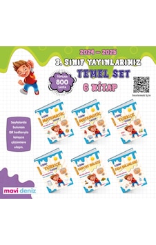 Mavi Deniz Yayınları 3 Sınıf Temel Set 6 Kitap Mavi Deniz Yayınları 3 Sınıf Temel Set 6 Kitap