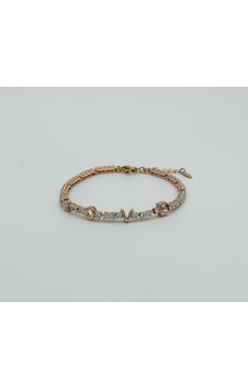 18k Rose Gold Plated L O V E Su Yolu Bileklik Gold 18k Rose Gold Plated L O V E Su Yolu Bileklik Gold