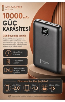 Dijital Ekranlı 10000 Mah Taşınabilir Harici Şarj Cihazı Hızlı Dolumlu Diğer Dijital Ekranlı 10000 Mah Taşınabilir Harici Şarj Cihazı Hızlı Dolumlu Diğer