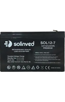 Solinved 12v 7ah Ups Ve Alarm Aküsü Premium Solinved 12v 7ah Ups Ve Alarm Aküsü Premium