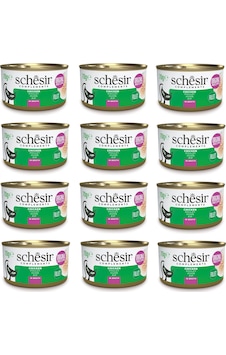 Schesir Tavuklu Broth Pişirme Suyunda Tamamlayıcı Kedi Konservesi 70 Gr. X 12 Adet Schesir Tavuklu Broth Pişirme Suyunda Tamamlayıcı Kedi Konservesi 70 Gr. X 12 Adet