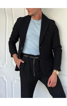 Modefendi %100 Pamuk Keten Modern Fit Keten Ceket Siyah Modefendi %100 Pamuk Keten Modern Fit Keten Ceket Siyah