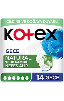 5 Adet Kotex Natural Ultra Quadro Gece 14'lu 5 Adet Kotex Natural Ultra Quadro Gece 14'lu