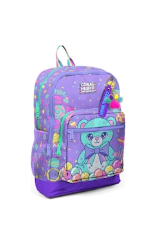 Coral High Kız Çocuk Mor Yeşil Ayıcık Desenli İlkokul Sırt Çantası Dört Bölme 33205 Çok Renkli Coral High Kız Çocuk Mor Yeşil Ayıcık Desenli İlkokul Sırt Çantası Dört Bölme 33205 Çok Renkli
