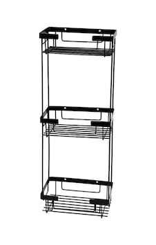 Üçlü Siyah Banyo Için Şampuanlık 22X15 Paslanmaz Çelik - Mabello Çok Renkli