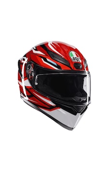 Agv K1 S Lion Motosiklet Kaskı Siyah - Kırmızı