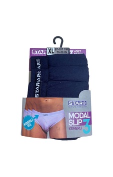 Star 109 Erkek 3'lü Modal Slip 001 Star 109 Erkek 3'lü Modal Slip 001