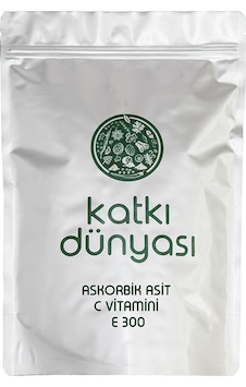 Katkı Dünyası Askorbik Asit (C Vitamini) E300 250 G Katkı Dünyası Askorbik Asit (C Vitamini) E300 250 G