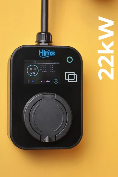 Hims Hcts-22-s 22kw Kilitli Soketli Siyah Taşınabilir Araç Şarj Cihazı 22 kw Hims Hcts-22-s 22kw Kilitli Soketli Siyah Taşınabilir Araç Şarj Cihazı 22 kw