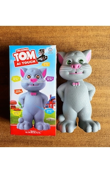 Oyuncak Konuşan Kedi Tom Ses Kaydeden Müzikli 20 Cm