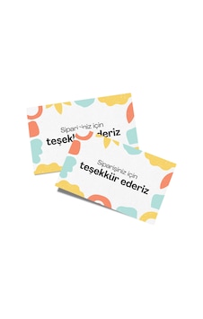 Teşekkür Kartı Tasarım 9 6x9 - 50 Adet Teşekkür Kartı Tasarım 9 6x9 - 50 Adet