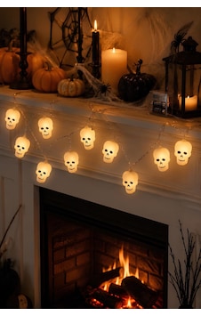 10'lu Kurukafa Led Işık Halloween Cadılar Bayramı Tavan Ve Dekor Süsü Renkli 10'lu Kurukafa Led Işık Halloween Cadılar Bayramı Tavan Ve Dekor Süsü Renkli