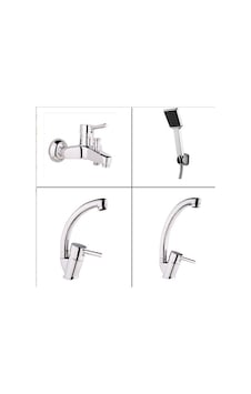 Erce Banyo.Mutfak.Lavabo Batarya Seti .Duş Seti Krom Erce Banyo.Mutfak.Lavabo Batarya Seti .Duş Seti Krom