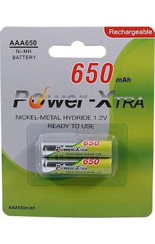 Power-Xtra 1.2V NI-MH AAA 650 mAh Ready2Use Pil 2'li Power-Xtra 1.2V NI-MH AAA 650 mAh Ready2Use Pil 2'li