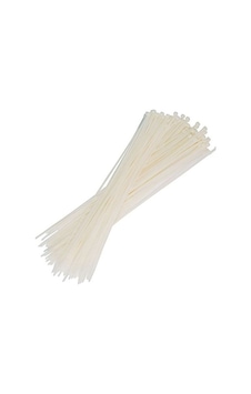 3.6 X 300 Mm Beyaz 30 Cm Kablo Bağı Cırt Kelepçe 100 Lü 3.6 X 300 Mm Beyaz 30 Cm Kablo Bağı Cırt Kelepçe 100 Lü