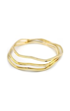 Zigzag Ajda Bilezik-60mm - Altın Altın Zigzag Ajda Bilezik-60mm - Altın Altın
