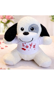 Love Tişörtlü Sevimli Benekli Peluş Love Tişörtlü Sevimli Benekli Peluş